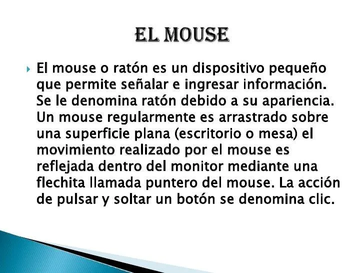 Parte externa del mouse