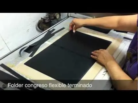 Fabricación Folder Congreso Flexible CARPETAS ALFA - YouTube