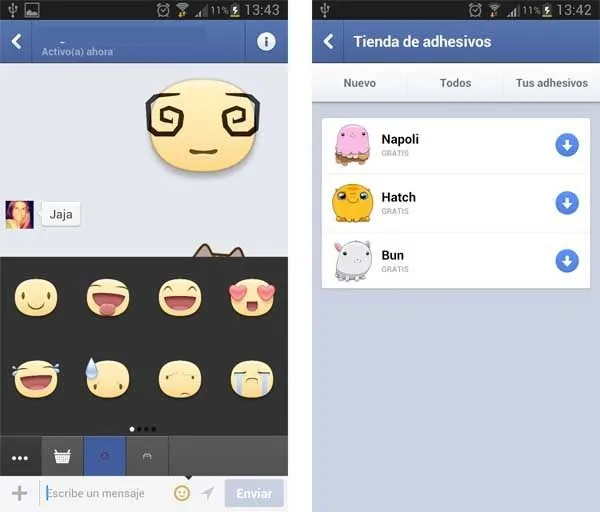 Facebook Messenger estrena sus pegatinas en Android | Trucos para ...