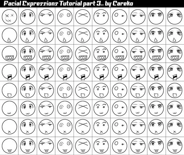 Facial Expression Tut 3 by careko on DeviantArt