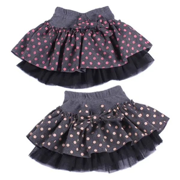 Algodón para niños niñas Muchos Dot Bowknot de lana Faldas linda ... Algodón para niños niñas Muchos Dot Bowknot de lana Faldas linda ...