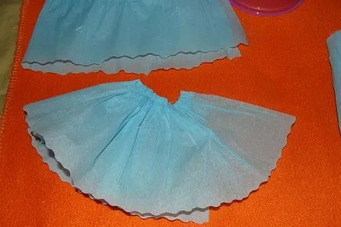 Como hago una falda con papel crepe - Imagui
