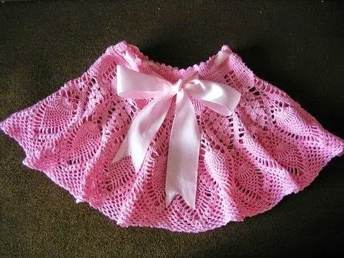 Faldas tejidas a crochet para niña - Imagui