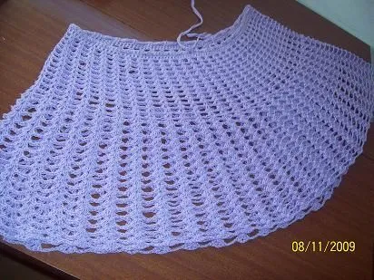 Faldas tejidas en crochet paso a paso - Imagui