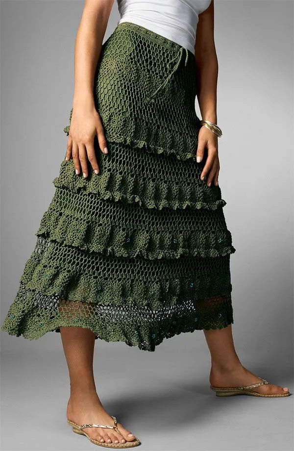 Faldas tejidas a crochet | Prendas de vestir exteriores de Verano