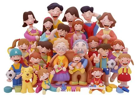 Familia extensa dibujos animados - Imagui
