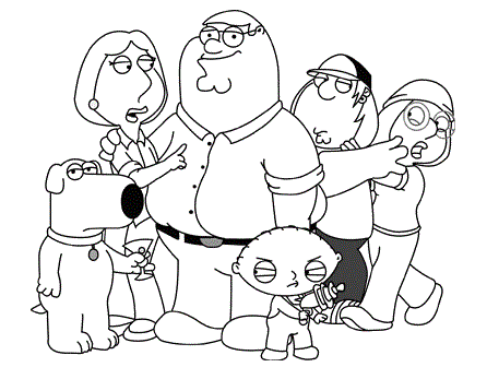 Family para colorear infantil - Imagui