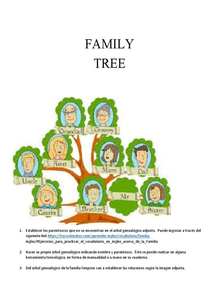 Family Tree Exercises | PDF