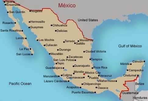 FAMSI - Mapa de Mexico FAMSI - Mapa de Mexico