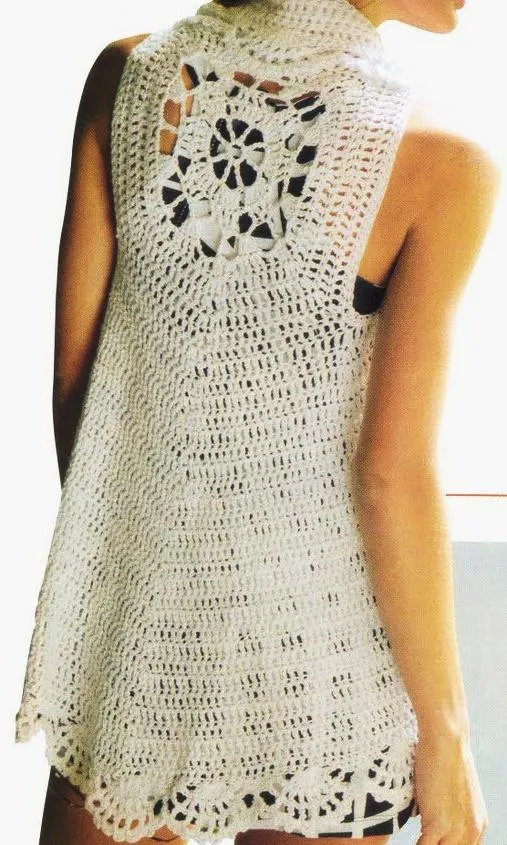 fanatica del tejido: Chaleco circular crochet fanatica del tejido: Chaleco circular crochet