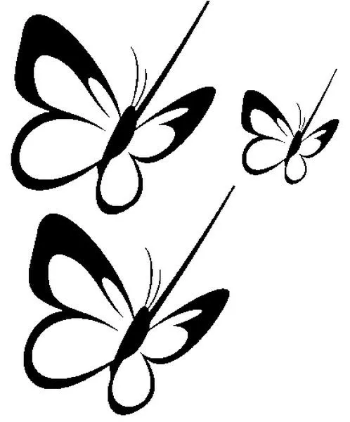 Farfalle stilizzate disegni - Imagui
