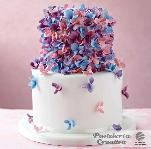 Fascículo 84 de Pasteleria Creativa- Tarta mariposas | Cake ...