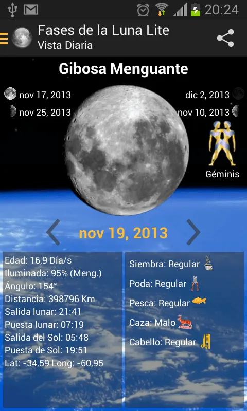 Fases de la Luna Lite - Aplicaciones Android en Google Play