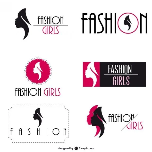 Fashion logo visual identity set Vector | Free Download