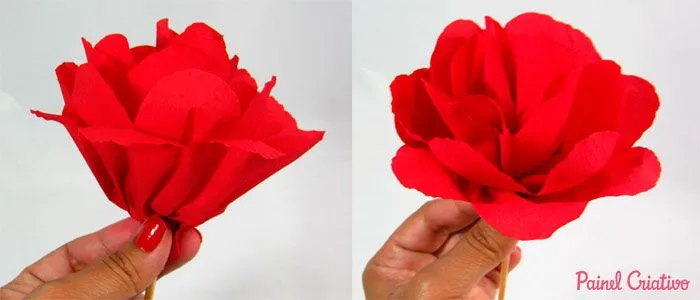 Como Fazer Flores de Papel Crepom | Painel Criativo