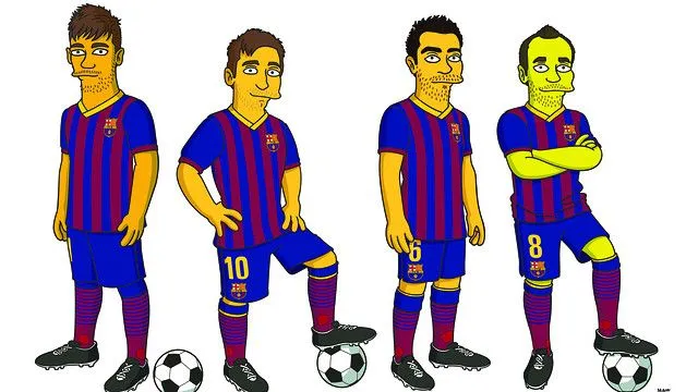 FC Barcelona presents the first 'simpsonized' players | FC Barcelona