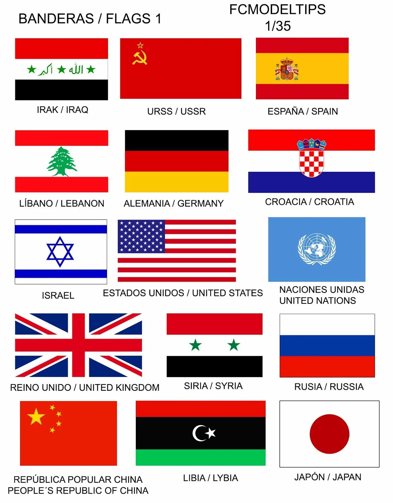 FCModeltips . Federico Collada: BANDERAS / FLAGS 1 & 2 FCModeltips . Federico Collada: BANDERAS / FLAGS 1 & 2