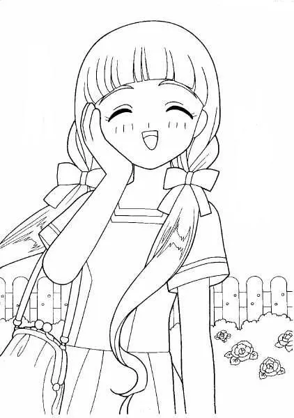 Anime de Okashi para colorear ~ Dibujos para Colorear Infantil