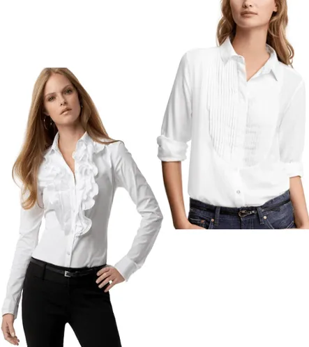Camisas blancas de dama - Imagui