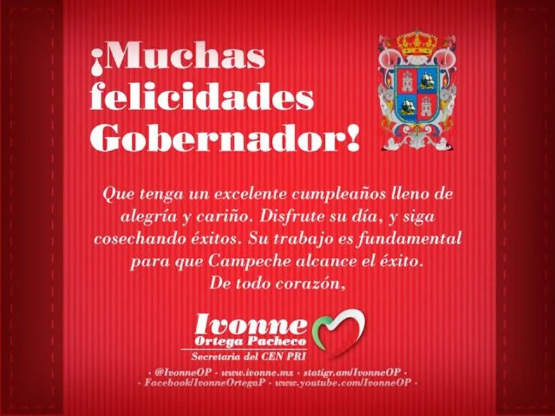FELICITAN AL GOBERNADOR EN TWITTER Y LO HACEN TT | Campeche.com.mx