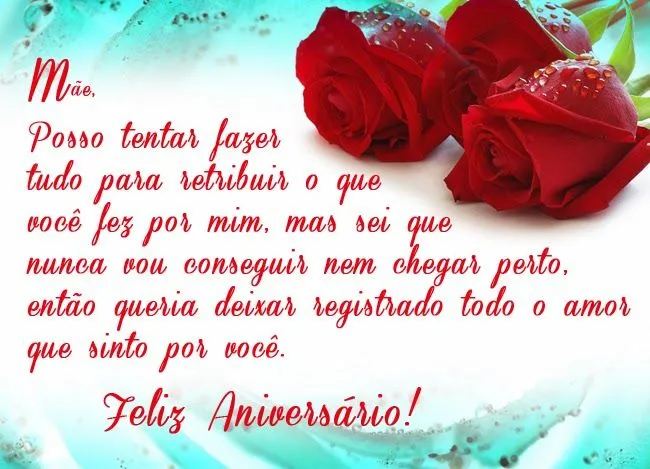 Feliz Aniversario Mãe - Querida - Frases para Facebook Feliz Aniversario Mãe - Querida - Frases para Facebook