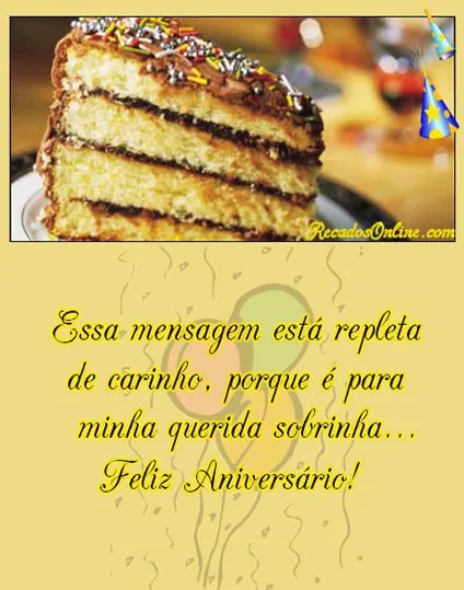 Feliz Aniversário Sobrinha - Imagens, Mensagens e Frases para ... Feliz Aniversário Sobrinha - Imagens, Mensagens e Frases para ...
