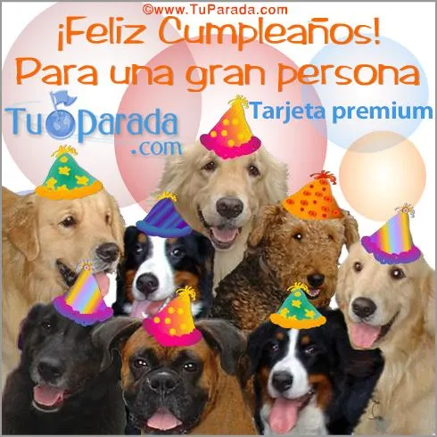 Feliz cumpleaños con perros - Imagui