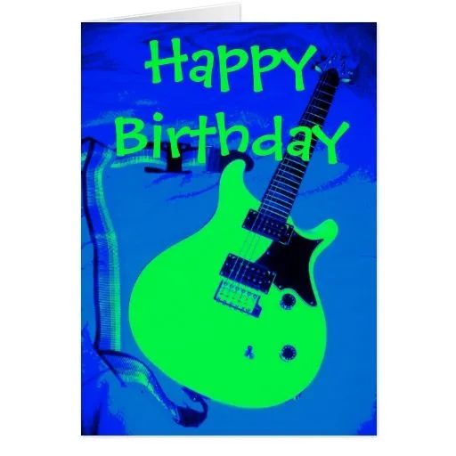 Feliz cumpleaños con guitarras eléctricas - Imagui