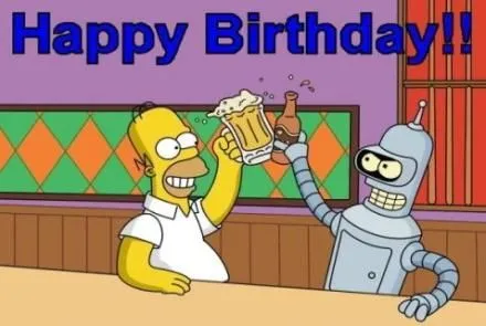 Homero simpson feliz cumpleaños - Imagui
