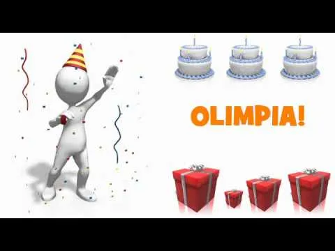 FELIZ CUMPLEAÑOS OLIMPIA! - YouTube