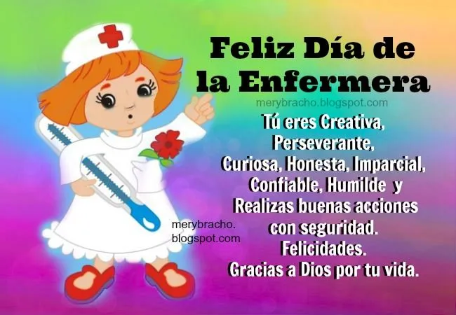 Feliz Día de la Enfermera Imagen Linda. | Entre Poemas y Vivencias