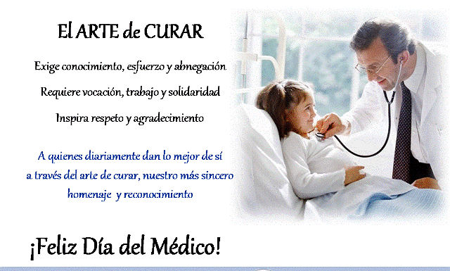 Feliz Dia Del Medico Les Desea Aymara Comercializadora Editorial ...