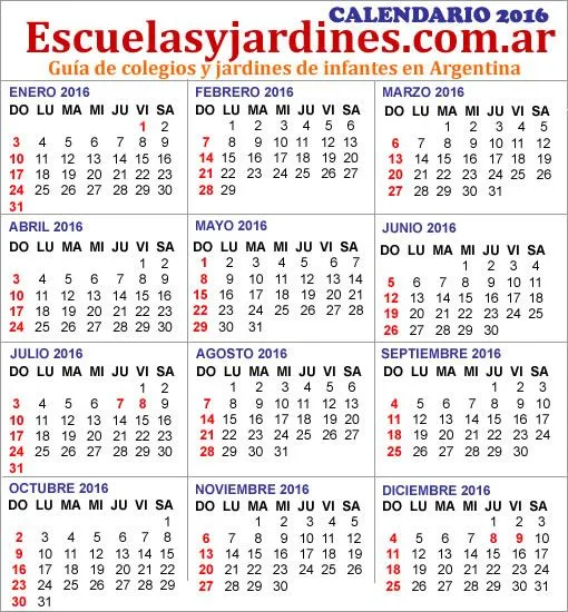 Calendario 2012 argentina con feriados para imprimir - Imagui