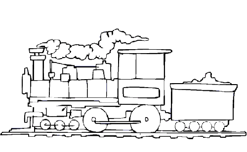 Ferrocarril dibujo para colorear - Imagui