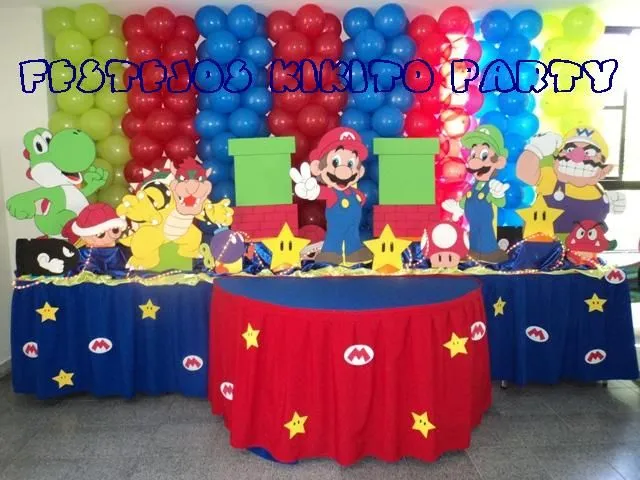 Como decorar un cumpleaños con motivo de Mario Bross - Imagui