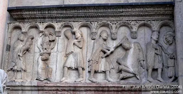 Ficha de la portada oeste del Duomo de Módena