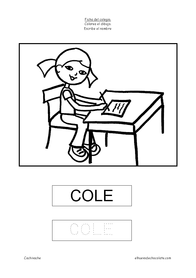 Fichas sobre el Colegio. Fichas educativas para niños de 3 a 5 ... Fichas sobre el Colegio. Fichas educativas para niños de 3 a 5 ...