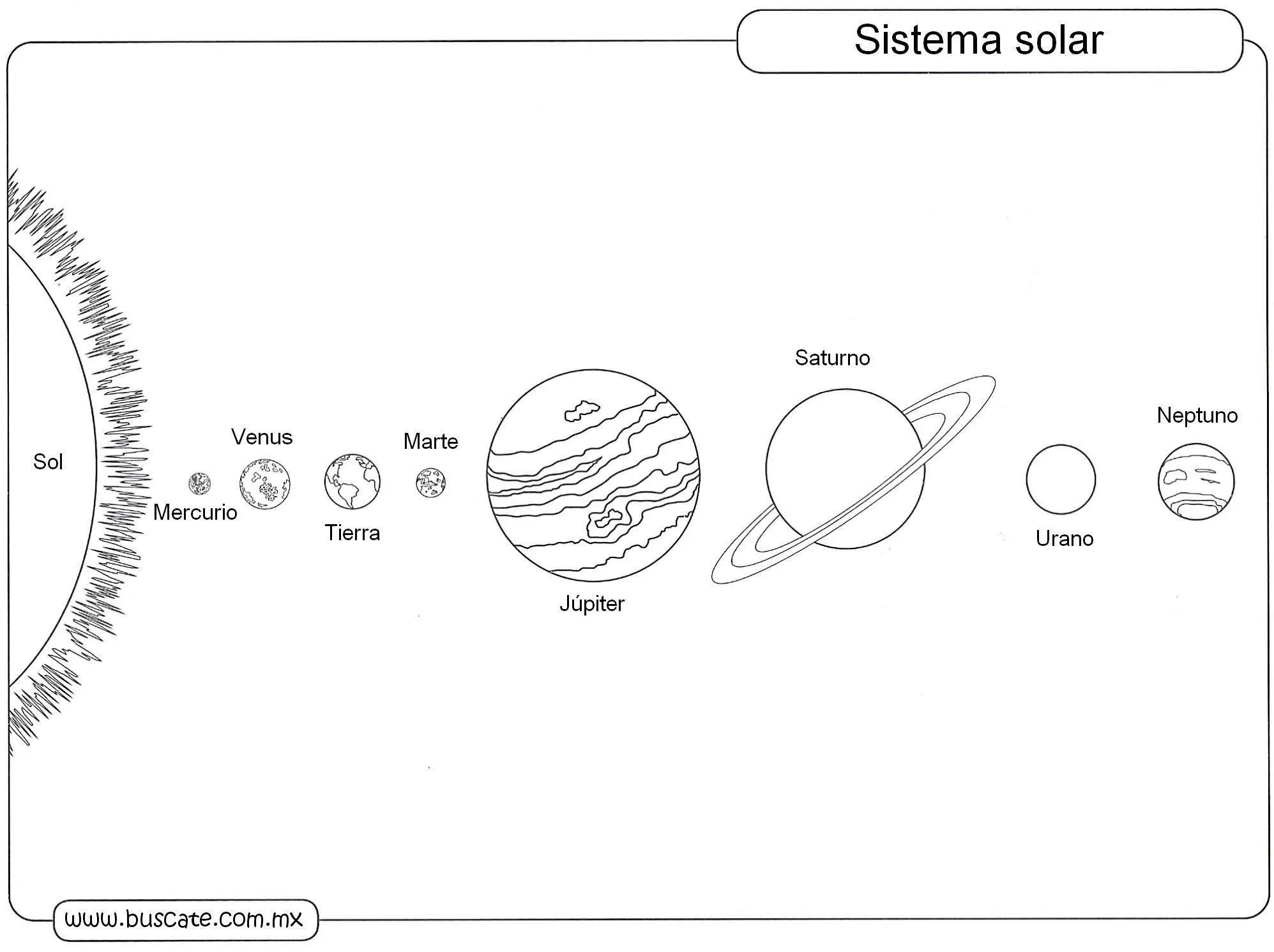 fichas para trabajar y colorear el sistema solar | sistema solar ...