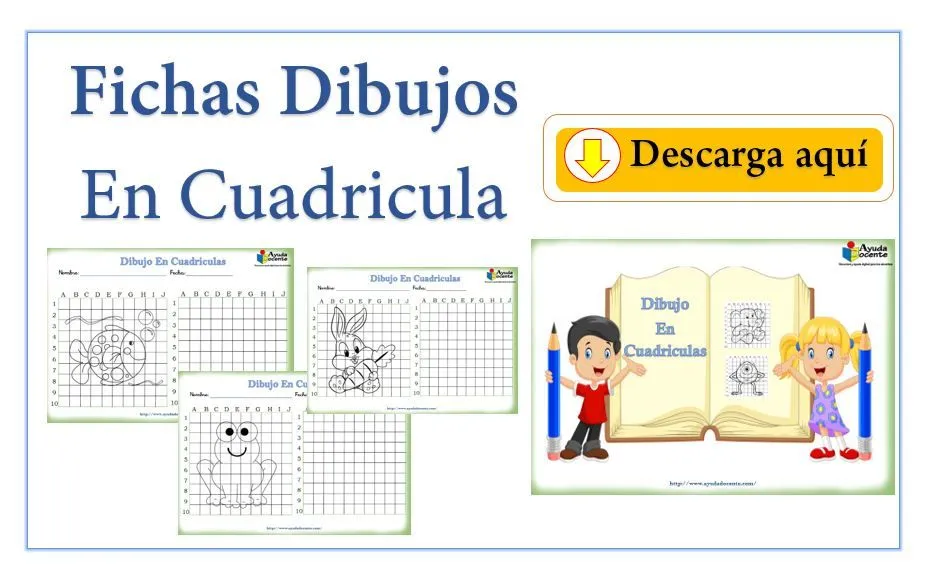 Fichas con dibujos en cuadrículas para niños pdf - AYUDA DOCENTE