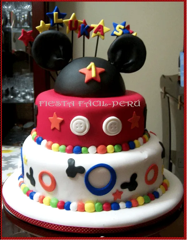 FIESTA FACIL PERU: Torta Mickey Mouse y Minnie Coqueta