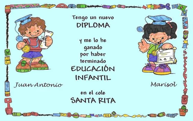 Poemas graduación infantil picasa - Imagui
