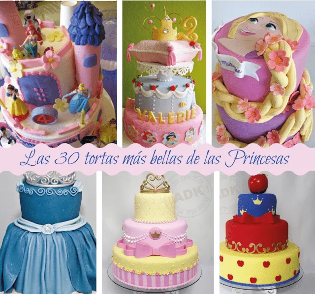 Fiesta Hermosa: Las 30 tortas más bellas de las Princesas de Disney