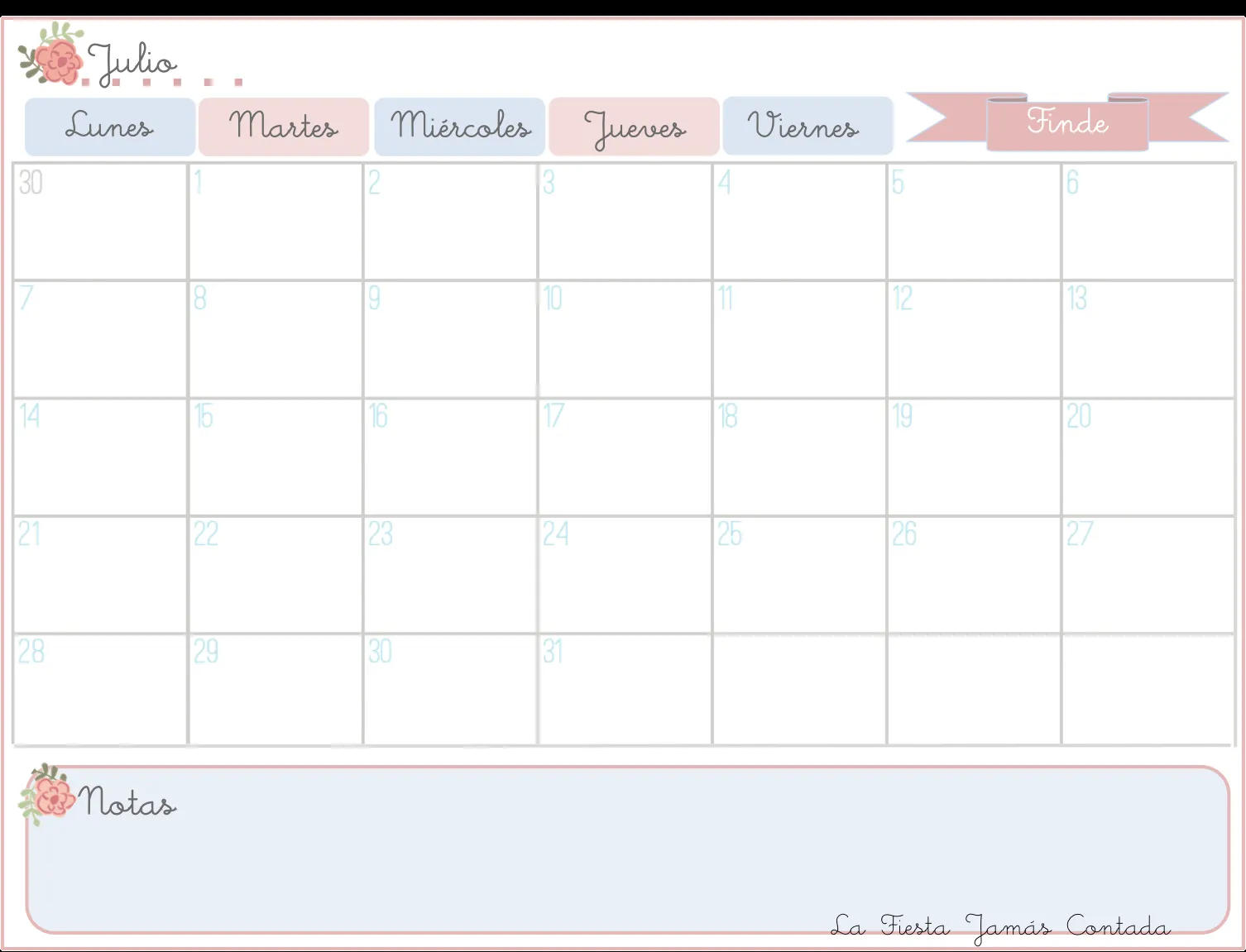 La fiesta jamás contada: El calendario RETRO de LFJC La fiesta jamás contada: El calendario RETRO de LFJC