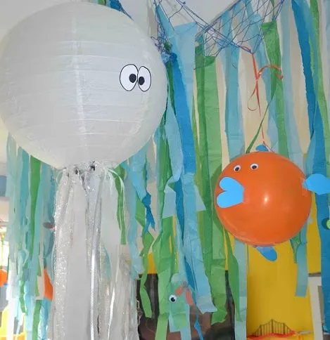 Decoración de peces para fiestas infantiles - Imagui