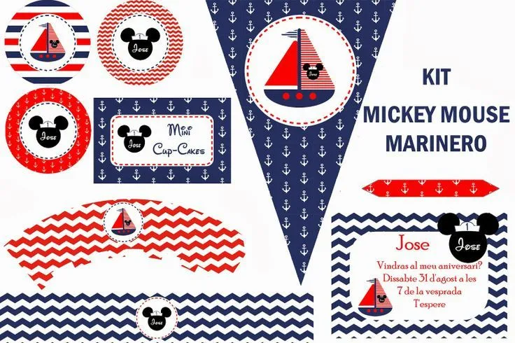 Mickey marinero on Pinterest | Nautical Mickey, Mouse Parties and Mice