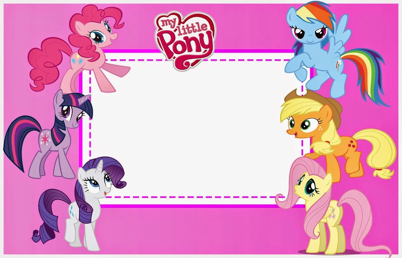 Fiesta de My Little Pony: Invitaciones para Imprimir Gratis ...
