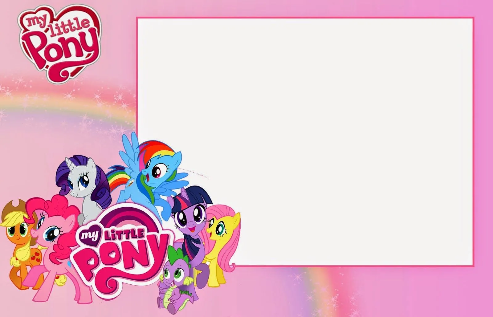 Fiesta de My Little Pony: Invitaciones para Imprimir Gratis ...