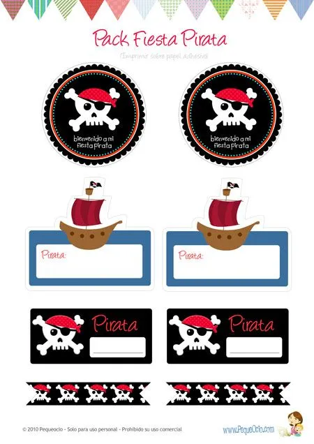 Fiesta pirata, ¡consigue tu pack de pegatinas gratis!