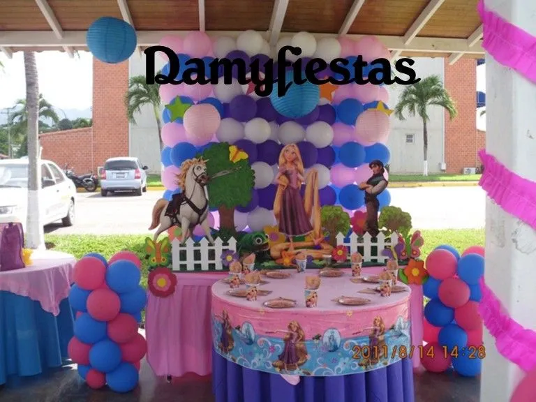 Decoración fiesta infantil de rapunzel - Imagui