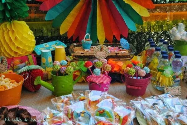 fiestas y cumpleaños ideas decoración tropical verano hawaiana ...